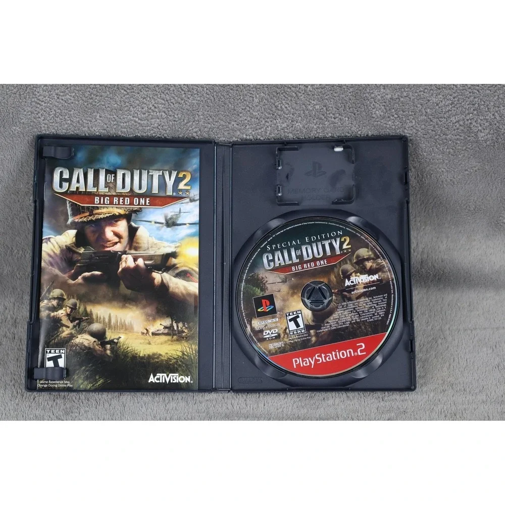 Call Of Duty 2 Big Red One PS2 Game Special Edition Activision T-Teen NTSC-U/C